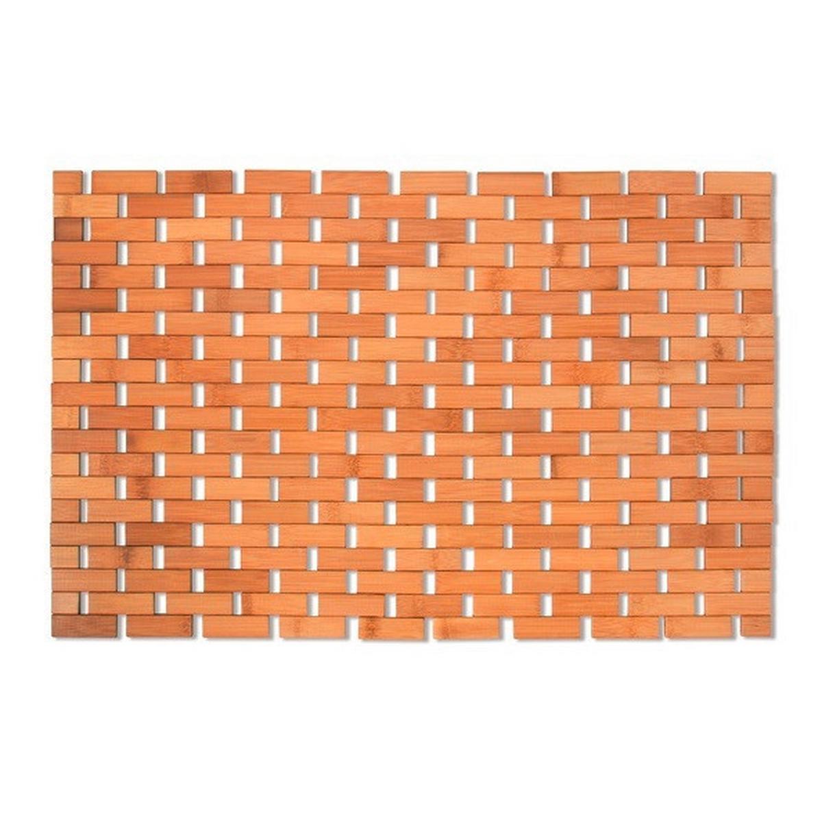 Badematte Annika 42x64 Cm Hellbraun Bambus Rutschhemmend - Hellbraun, Basics, Naturmaterialien (42/64cm)