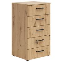 KOMODA MULTISTAURAUM - černá/antracitová, Moderní, kompozitní dřevo/plast (45/83/40cm)