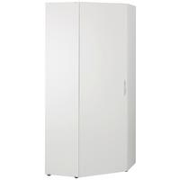 ROHOVÁ SKRIŇA MRK - biela/hliníková, Konventionell, kompozitné drevo/plast (80/185/80cm) - Mömax