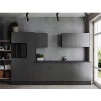 Küchenleerblock Oliver Grau B: 310 cm - Grau, Design, Holzwerkstoff (310cm) - Respekta