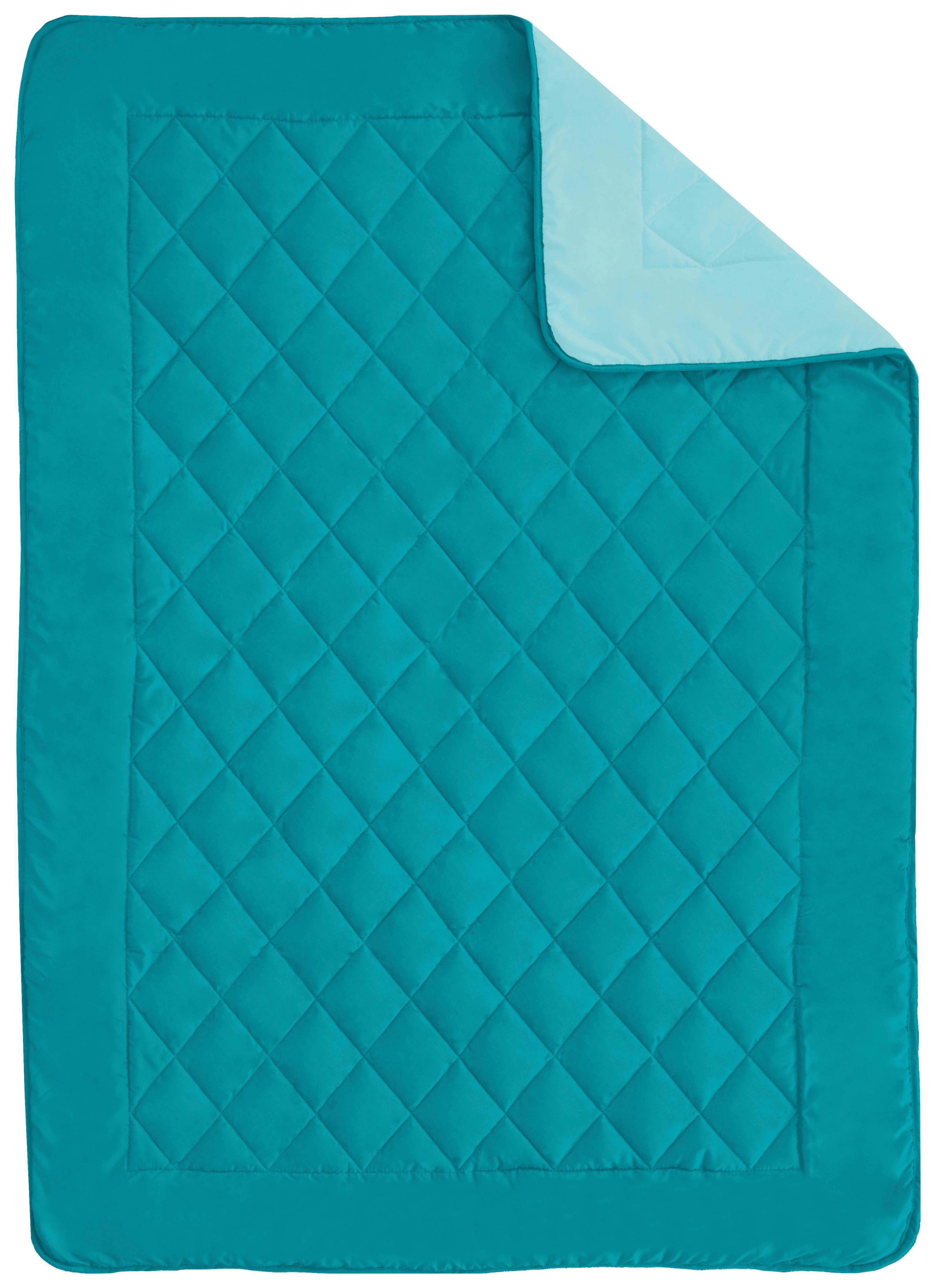 Steppdecke Annika Leicht 140x200 Cm - Petrol/Mintgrün, MODERN, Textil (140/200cm) - Luca Bessoni