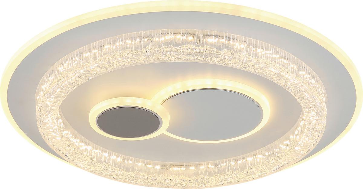 LED-Deckenleuchte Cansu - Klar/Opal, Basics, Kunststoff/Metall (49,5/6cm) - Luca Bessoni