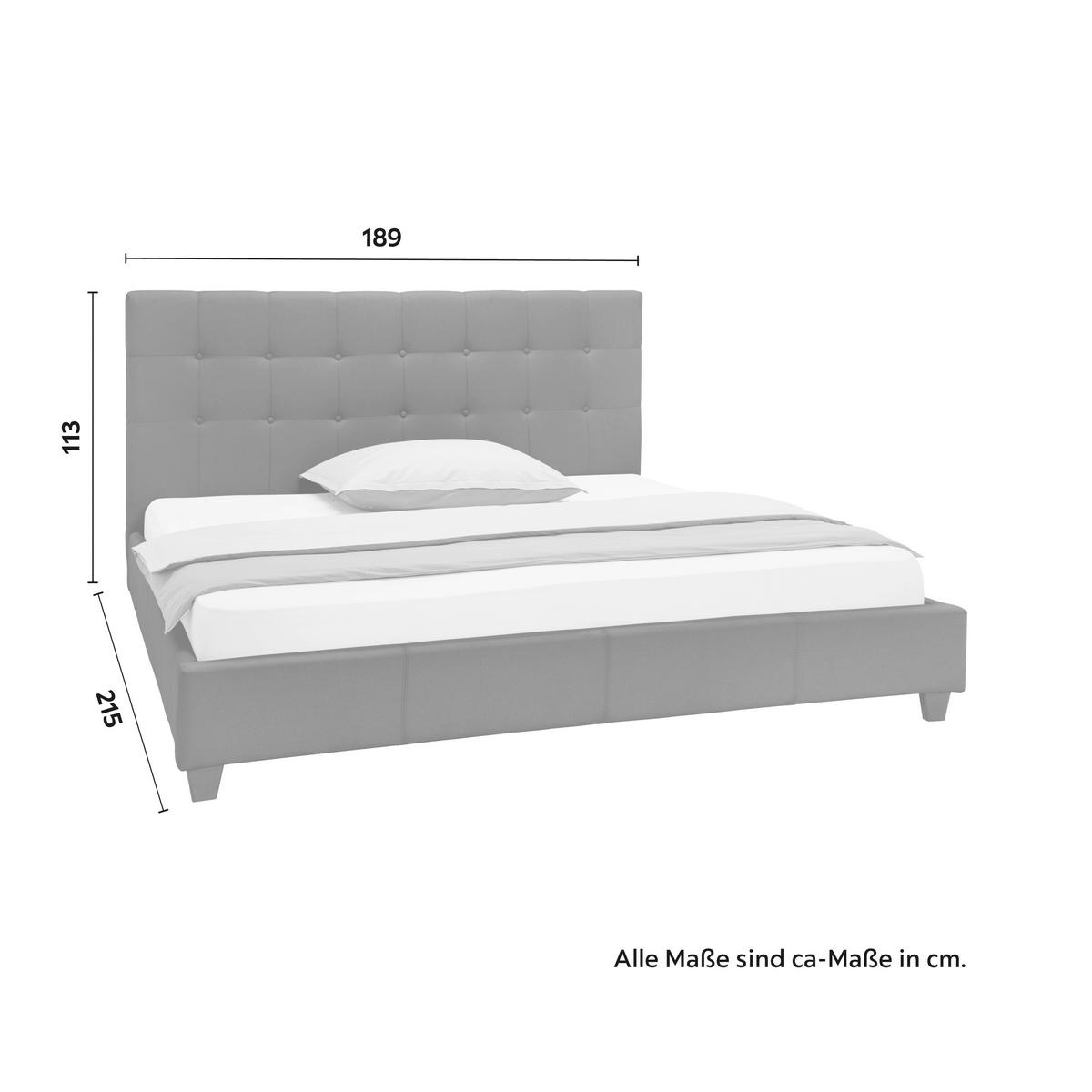 Čalúnená manželská posteľ FREDERICO, 180x200, čierna - čierna, Modern, kov/drevo (180/200cm) - Bessagi Home