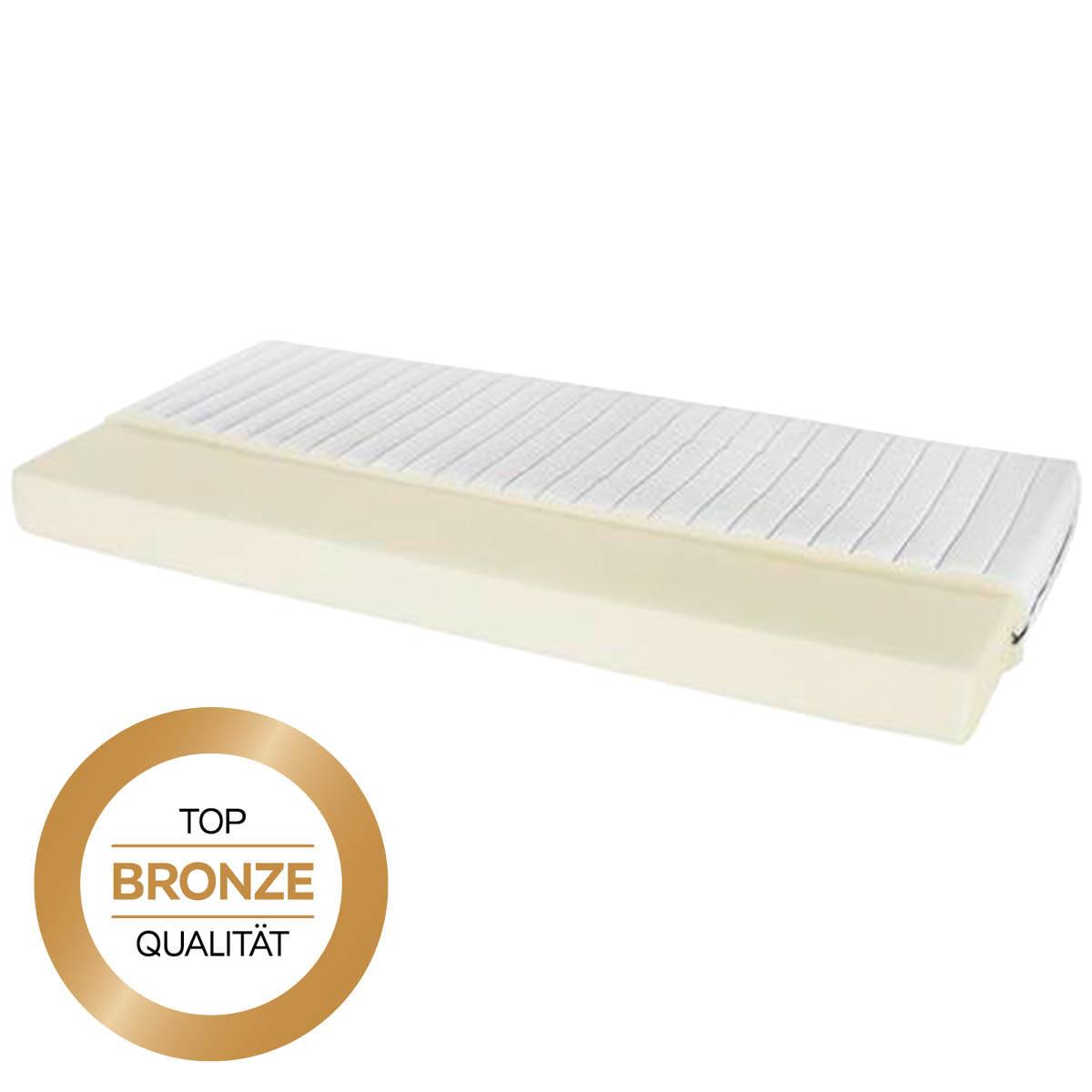 Allergikermatratze Allergiker Plus 180x200cm mittelfest - Weiß, Textil (180/200cm) - Primatex