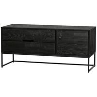 Lowboard Silas Schwarz B: 120cm - Schwarz, Design, Holz (120/55/44cm) - Livetastic