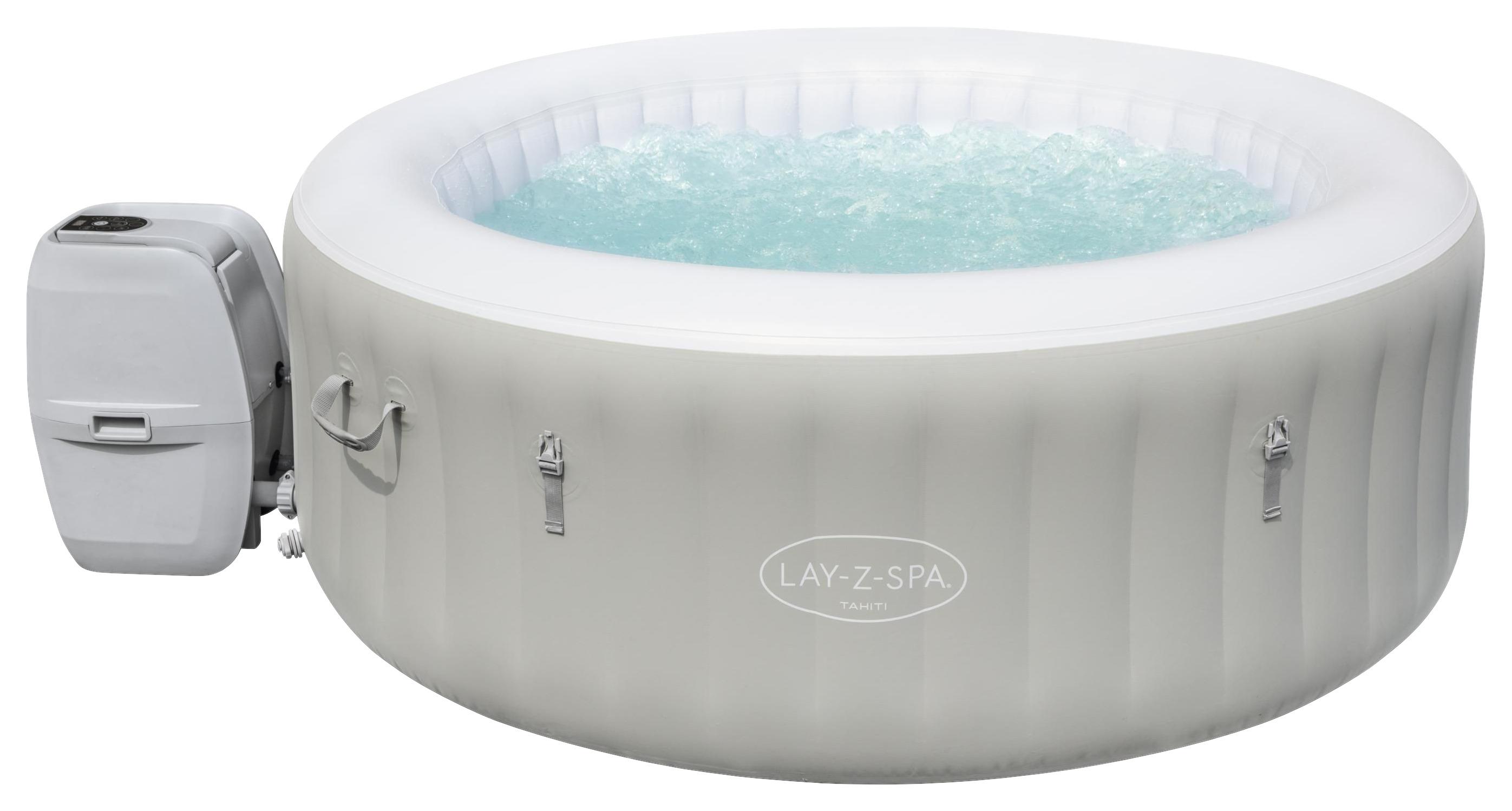 Whirlpool Aufblasbar Lay-Z-Spa Tahiti Airjet Ø 180 X H 66 cm - Grau, MODERN, Kunststoff/Metall (180/66cm) - Bestway