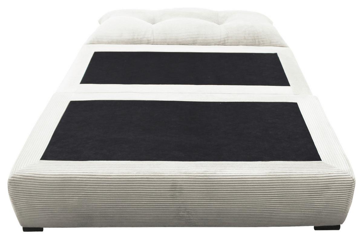 2-sitzer-sofa Yellow Mit Schlaffunktion Weiß Cord - Schwarz/Weiß, Design, Textil (154/93/85cm) - MID.YOU