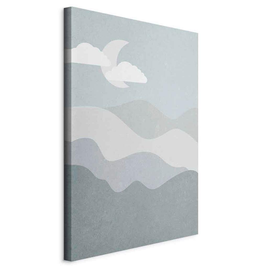 LEINWANDBILD Pastellblau Grauweiß B: 60 cm