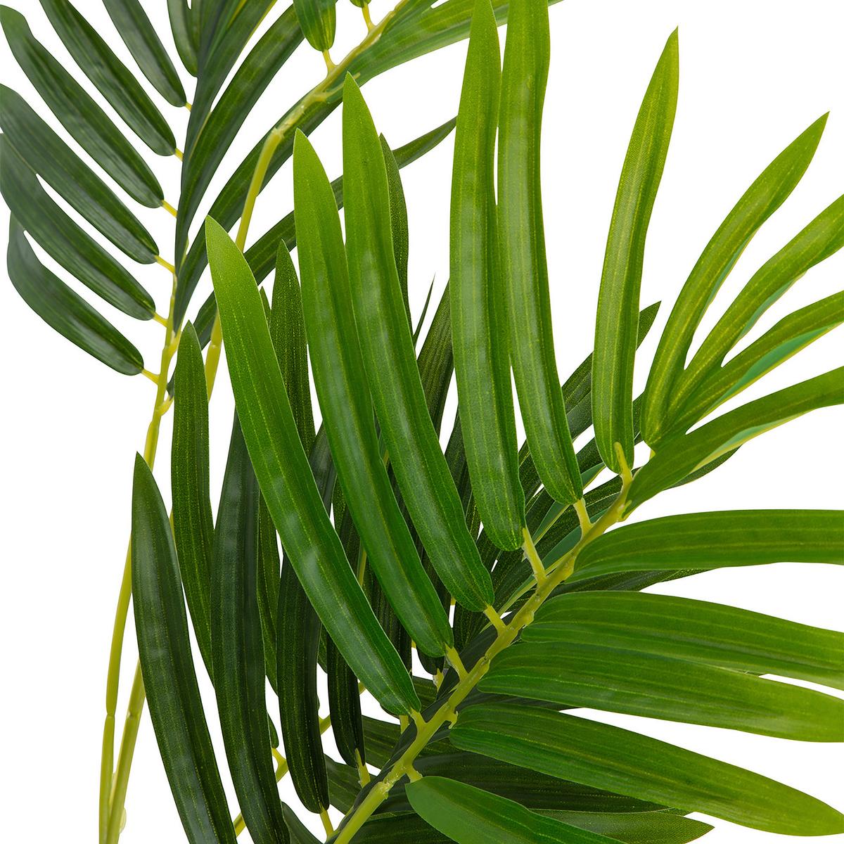 Kunstpflanze Areca I - Schwarz/Braun, Basics, Kunststoff (70/120/70cm) - MID.YOU