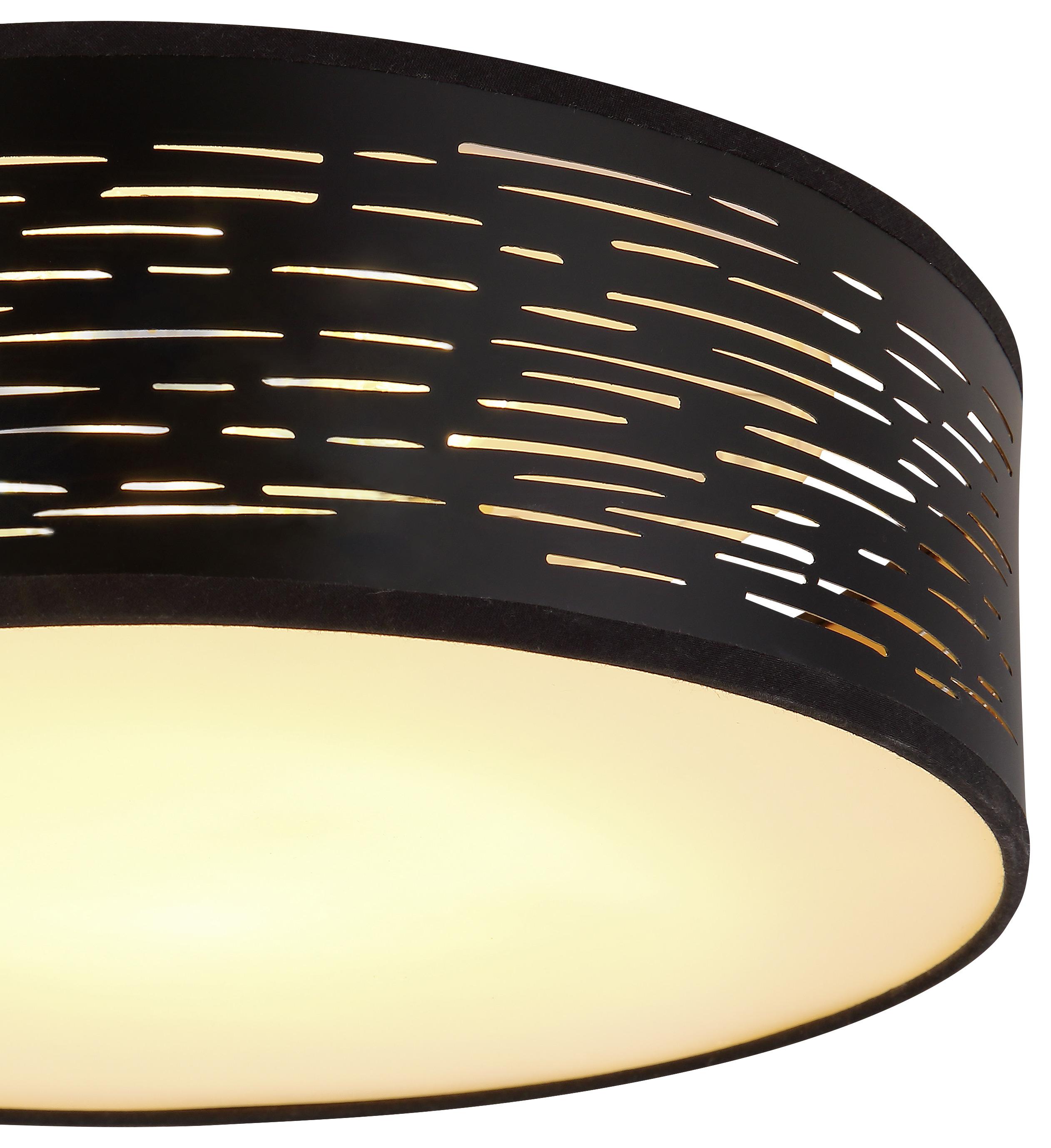 Led Stropní Svítidlo Tunno Průměr38 Cm - bílá/černá, Basics, kov/plast (38/13cm) - Globo