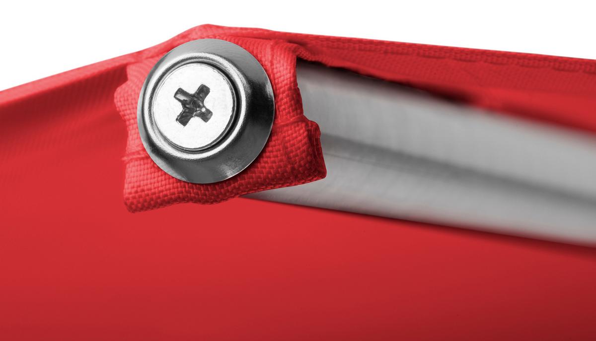 Sonnenschirm Venedig BxHxT: 270x250x270 cm Rot - Rot/Silberfarben, Basics, Textil/Metall (270/250/270cm) - Schneider