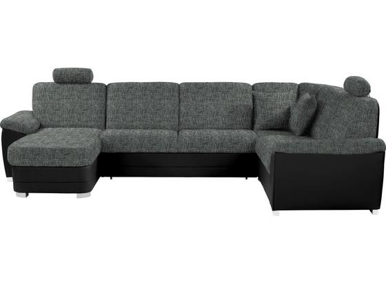 Wohnlandschaft in U-Form Sava 153x329x212 cm - Dunkelgrau/Silberfarben, MODERN, Karton/Holz (153/329/212cm) Wohnlandschaft in U-Form Sava 153x329x212 cm - Dunkelgrau/Silberfarben, MODERN, Karton/Holz (153/329/212cm)