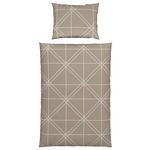 Satin Beettwäsche 140x200 cm Chalene Baumwolle Taupe - Taupe, ROMANTIK / LANDHAUS, Textil (140/200cm) - James Wood