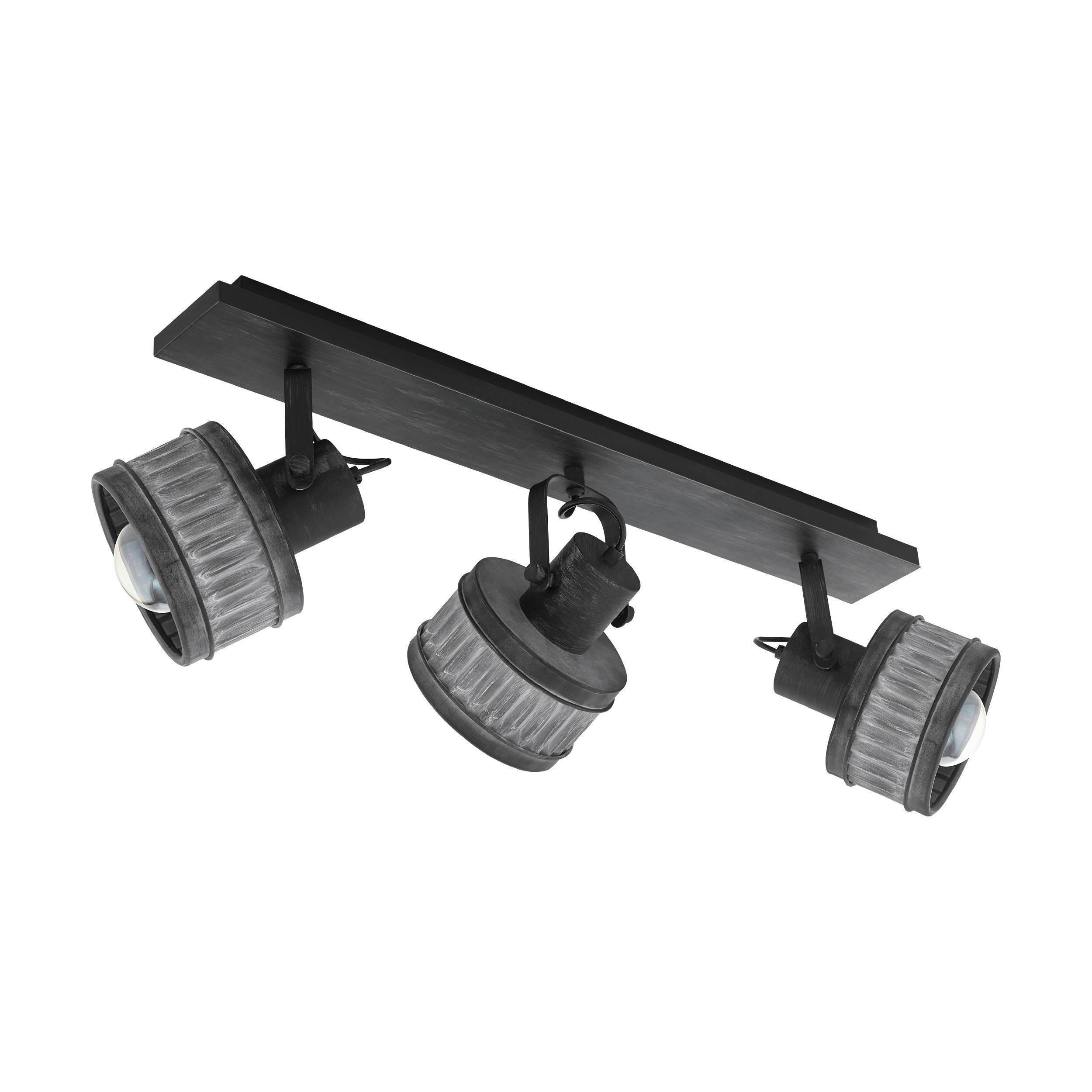 Deckenleuchte 43446* Turrock - Schwarz/Grau, Design, Metall (75/16/30cm) - Eglo