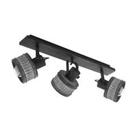 Deckenleuchte 43446* Turrock - Schwarz/Grau, Design, Metall (75/16/30cm) - Eglo