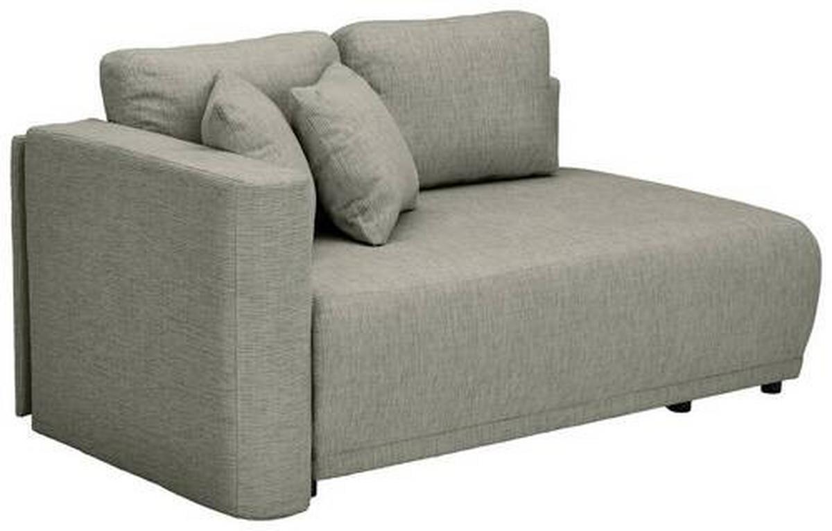 Chaiselongue Nello - Schwarz/Braun, KONVENTIONELL, Textil (93/73/171cm) - MID.YOU