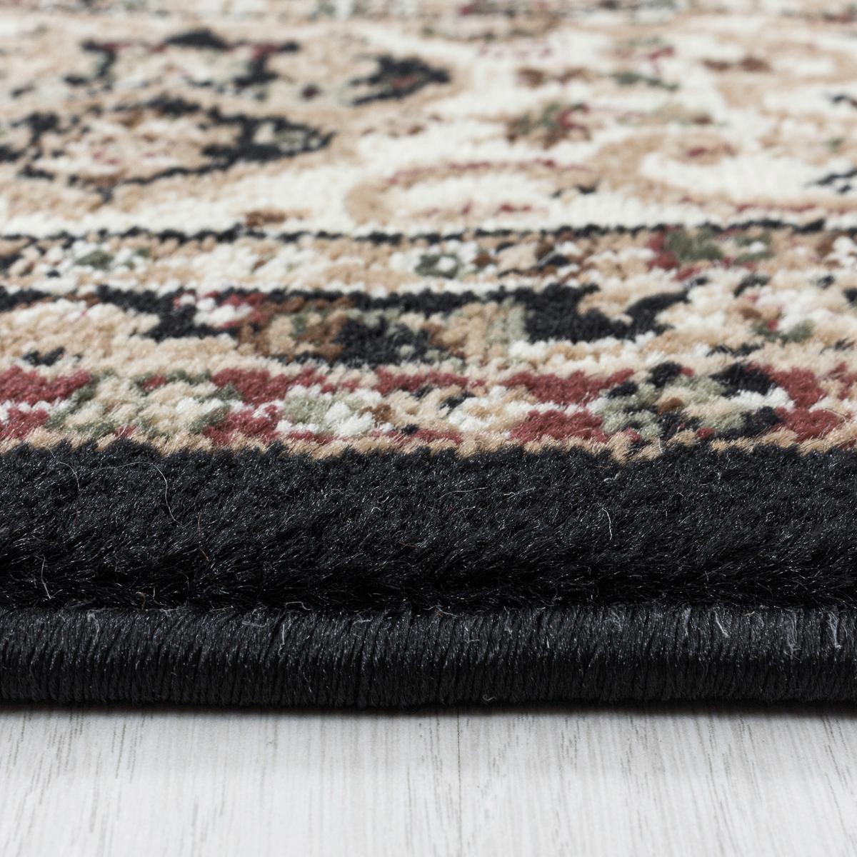 Orientalischer Webteppich Schwarz Kashmir 120x170 cm - Schwarz, LIFESTYLE, Textil (120/170cm)