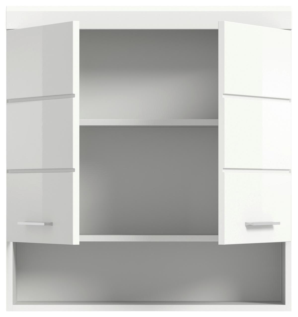 Hängeschrank Scout Weiß B: 74 cm - Weiß Hochglanz/Weiß, MODERN, Holzwerkstoff (74/79/24cm) - MID.YOU