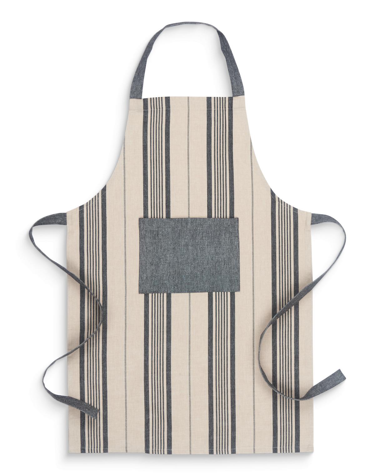 Zástěra HENRY, rozměr 60/90cm - černá/béžová, Moderní, textil (60/90cm) - Modern Living