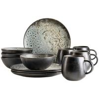 Frühstücksset Carellia Grau, 12-Teilig - Grau, Trend, Keramik - Mäser