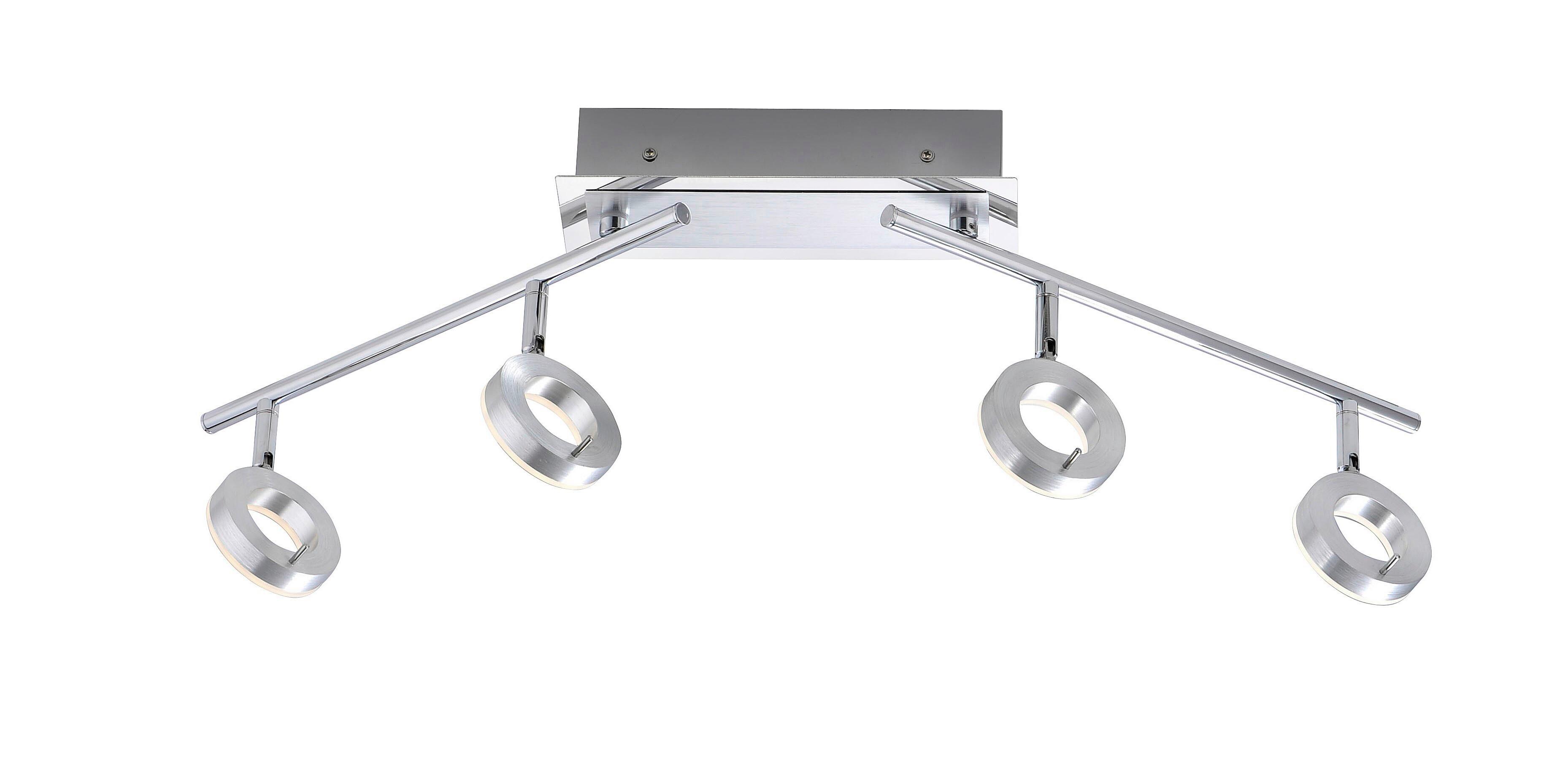 LED-Deckenleuchte 6786-96 Sileda - Alufarben, Design, Glas/Metall (94/21/19cm) - Paul Neuhaus