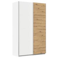 Schwebetürenschrank Feldkirch 136 Maxihöhe - Weiß/Eiche Artisan, MODERN, Holzwerkstoff (136/229/62cm)