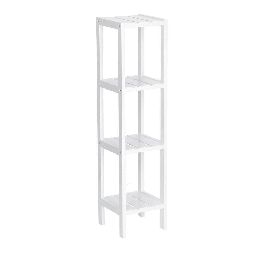 Standregal Weiß BxHxT: 22x22x92 cm - Weiß, Basics, Holz (22/22/92cm) - Zeller Present