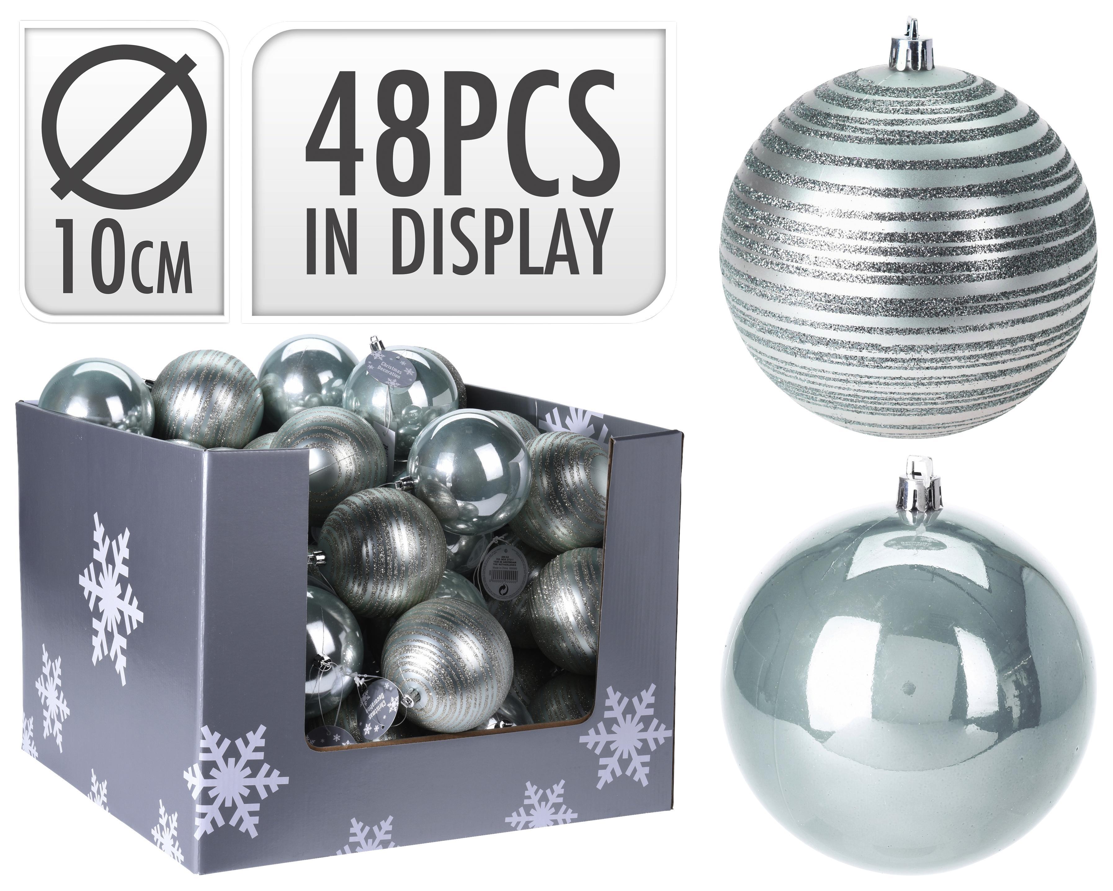 Karácsonyfa Gömb Bea - Világoszöld, modern (12cm)