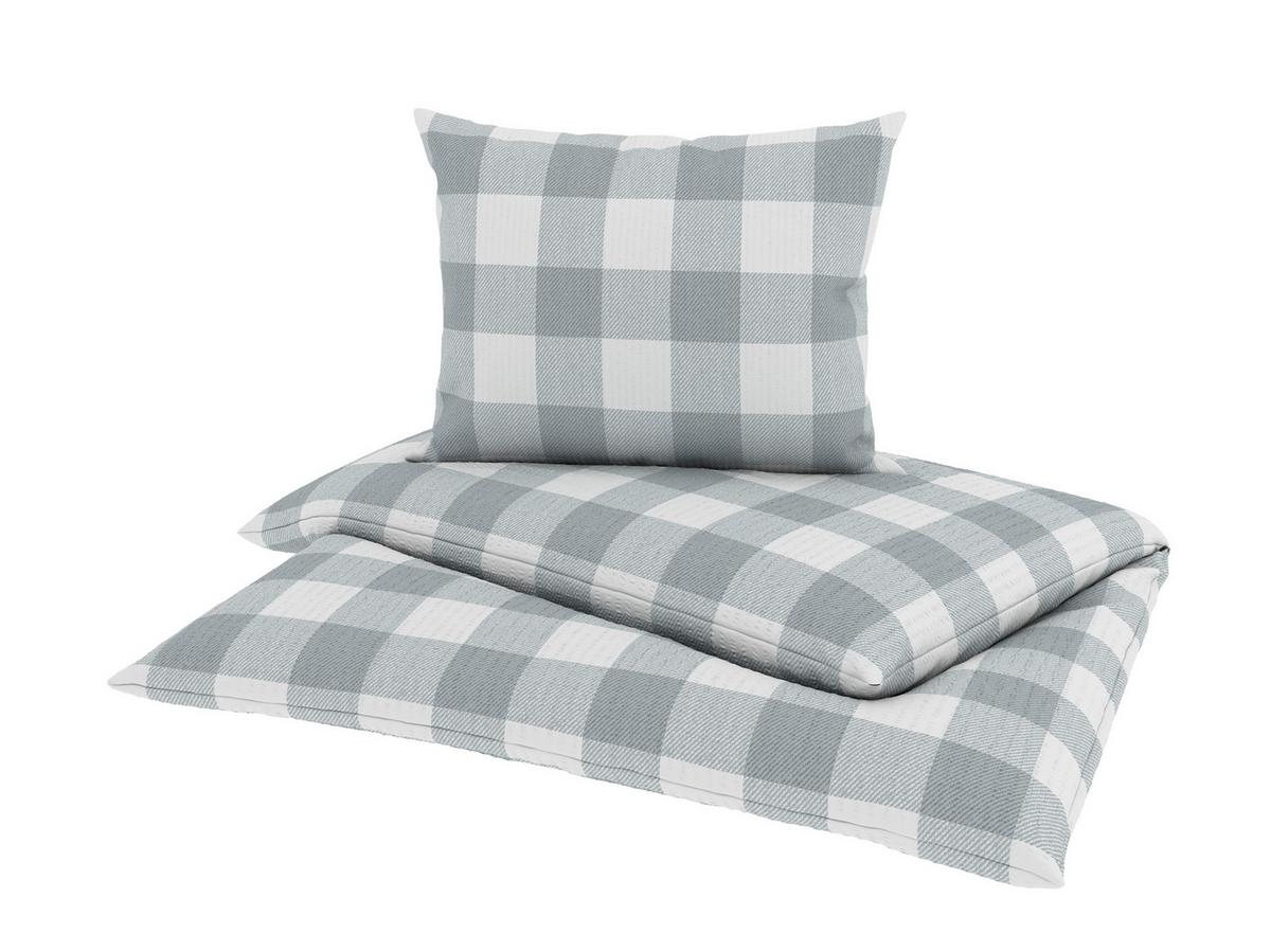 Bettwäsche Selina - Weiß/Grau, ROMANTIK / LANDHAUS, Textil - James Wood