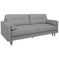 Schlafsofa Noret Graublau B: 222 cm - Eiche Wotan/Hellgrau, KONVENTIONELL, Textil (222/93/99cm) - MID.YOU