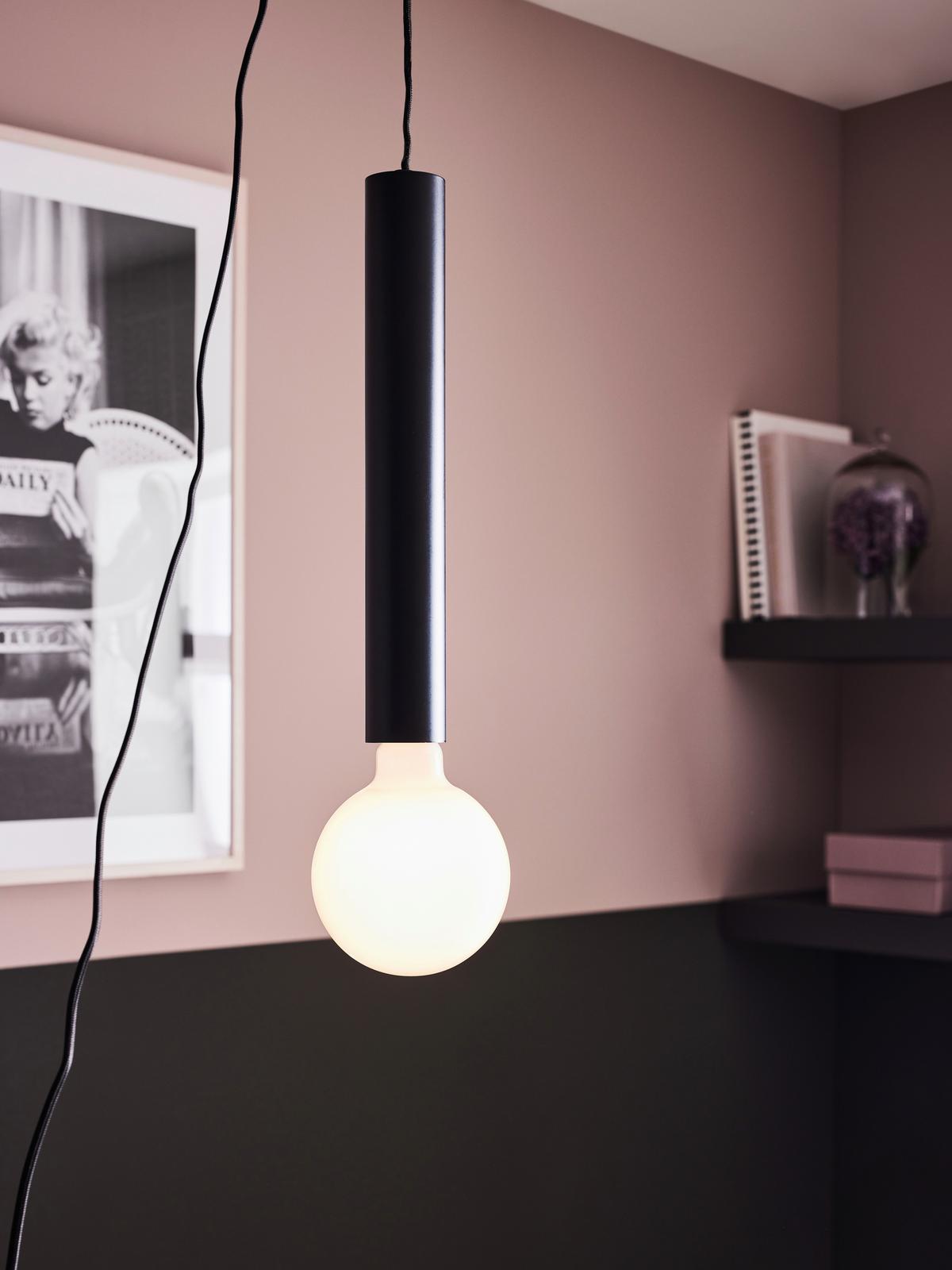 Hängeleuchte Sencillo Pendant 1l Black - Schwarz, Basics, Metall (5/35,5cm) - Markslöjd