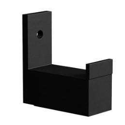 Garderobenhaken Nimes Schwarz B: 2,5 Cm - Schwarz, MODERN, Metall (2,5/7,5/5,8cm) - Livetastic