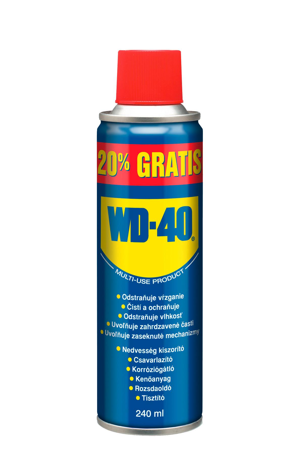 Univerzális Spray Wd40 240ml - műanyag/fém