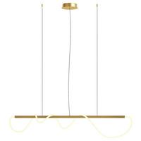 Pendelleuchte Tau - Goldfarben, Basics, Kunststoff/Metall (18/150/140cm) - MAYTONI