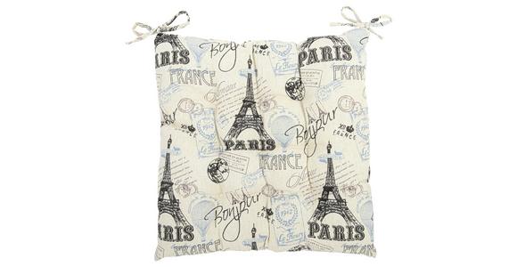 Sitzkissen Maite 6 Versch. Dessins 40x50 Polyester - KONVENTIONELL, Textil (40/40/5cm) - Ondega