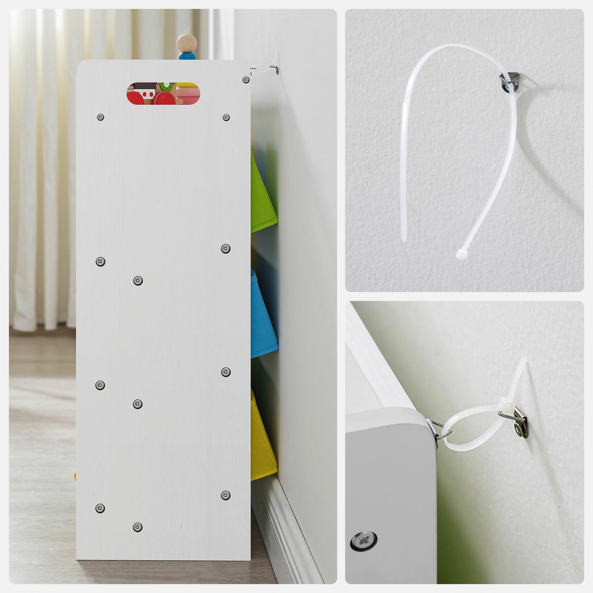 Toy Storage Shelf Multicolor B: 82,5 Cm - Multicolor, MODERN, Holzwerkstoff/Textil (82,5/78/26,5cm) - MID.YOU