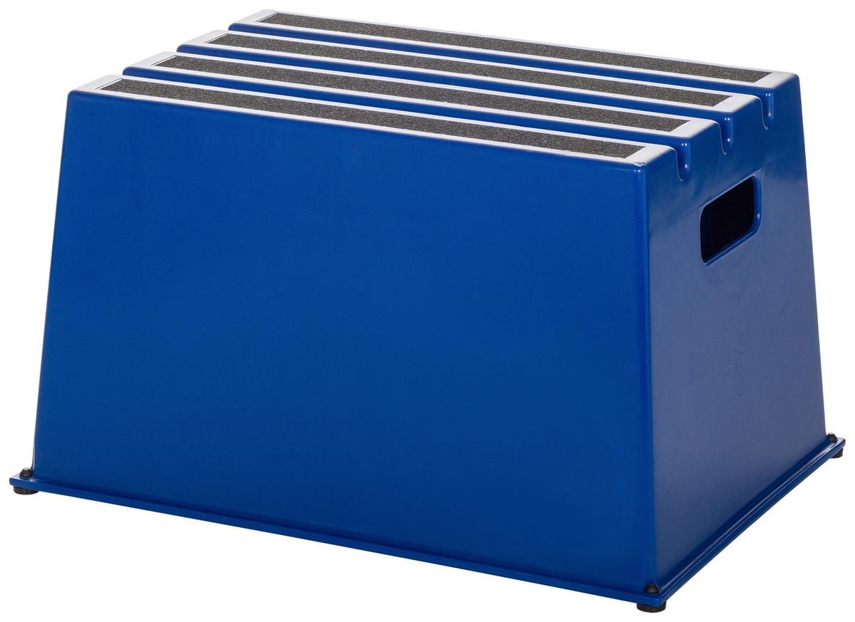 Tritthocker Tio-E1 - Blau, Basics, Kunststoff (52,5/31/37,5cm) - MID.YOU