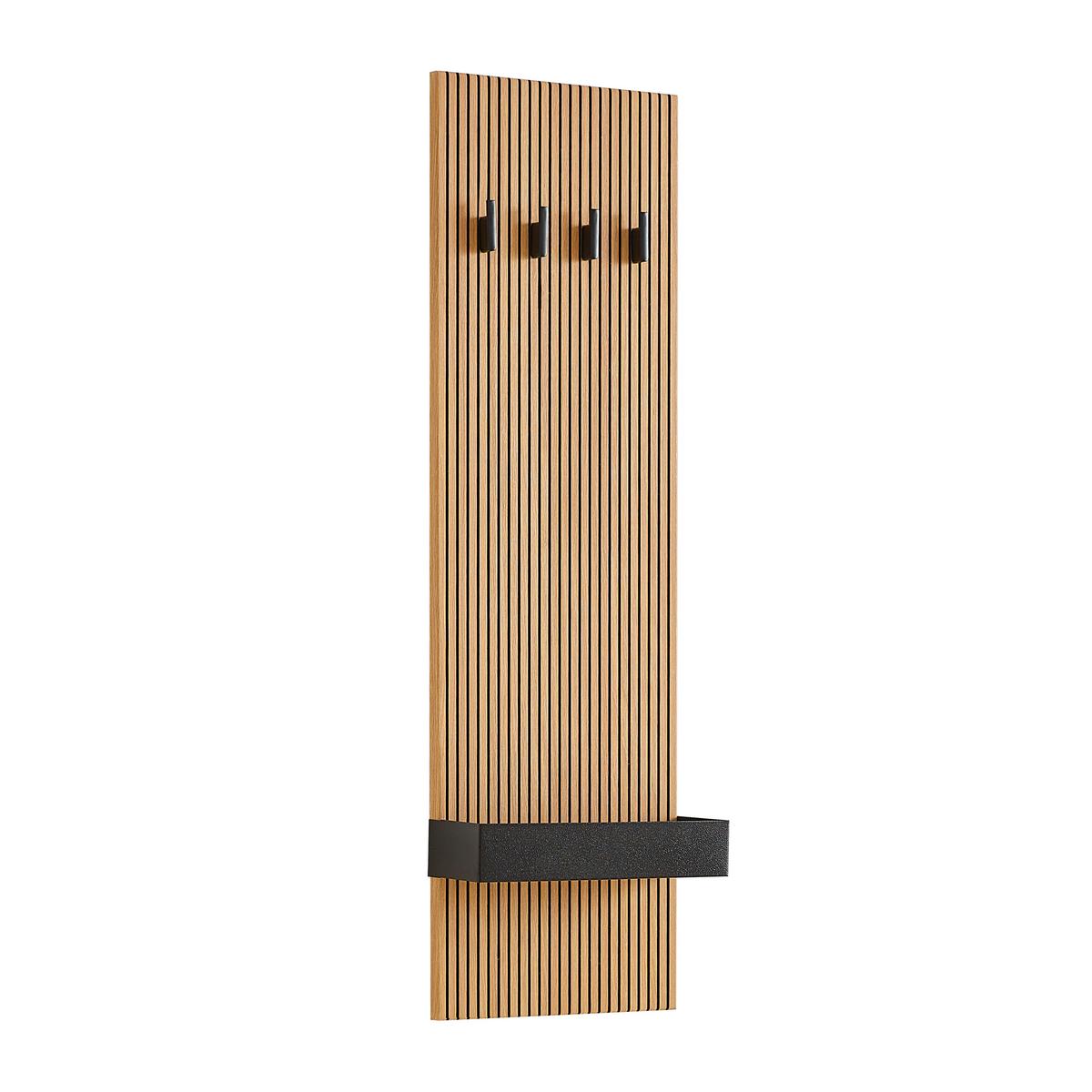 Nástenný panel VENEZIA - farba duba, Lifestyle, kompozitné drevo (35/115/15cm) - Mömax