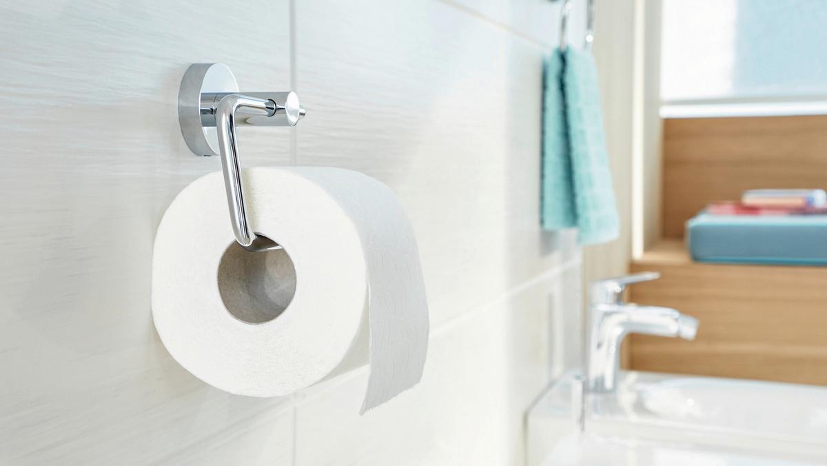 Toilettenpapierhalter Smooz Chromfarben B: 14 Cm - Chromfarben, Trend, Metall (14/10/5cm) - Tesa