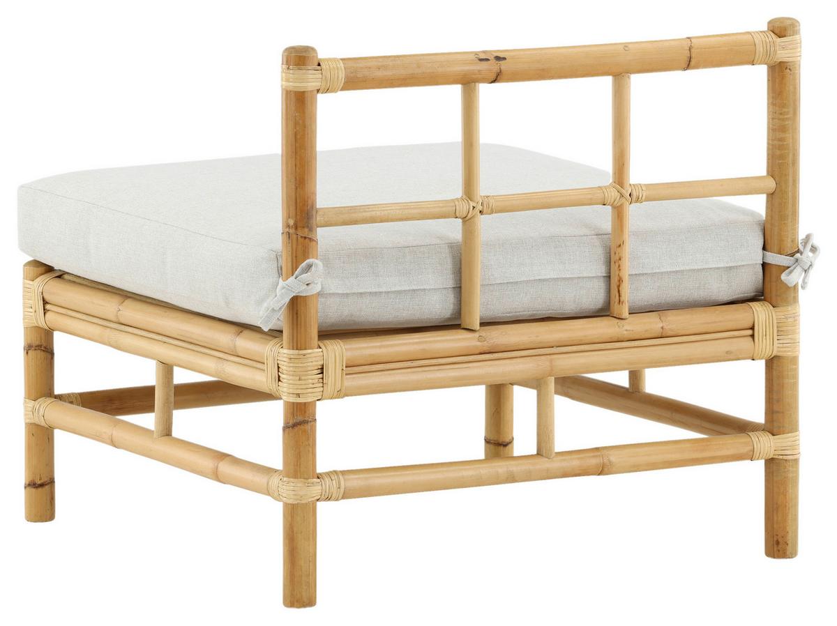 Loungesofa Cane - Hellbraun, KONVENTIONELL, Holz (71,5/71/75cm) - Gardenson