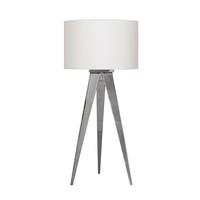 Tischlampe Tripod Chromfarben mit Kippschalter - Chromfarben, Basics, Kunststoff/Metall (61,5/28cm) - Näve