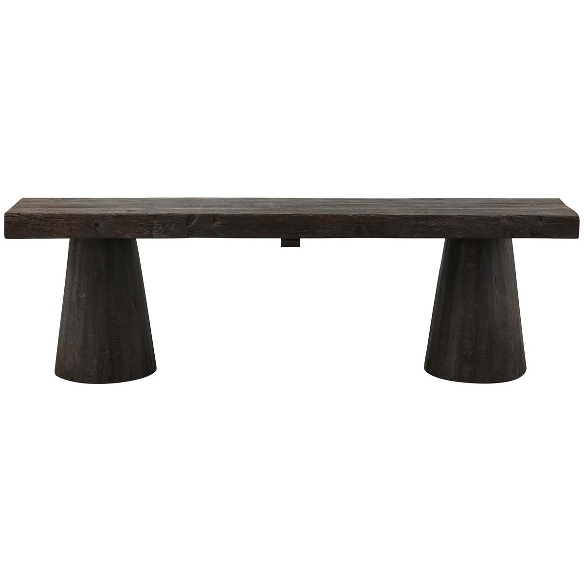 SITZBANK Clyde Dunkelbraun B: 150cm - Dunkelbraun, Design, Holz (150/45/30cm) - Livetastic