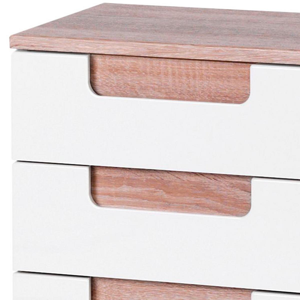 Unterschrank mit Türdämpfer Siena B: 40cm Weiß/Eiche Dekor - Weiß/Sonoma Eiche, MODERN, Holzwerkstoff (40/79/27cm) - Held