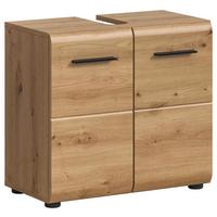 Skrinka pod umývadlo Ice Dub Artisan - čierna/dub artisan, Basics, kompozitné drevo/plast (60/54/30cm) - MID.YOU