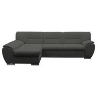 Ecksofa Mit Schlaffunktion Veratti Mit Schlaffunktion - Silberfarben/Grau, Design, Textil (167/281cm) - MID.YOU