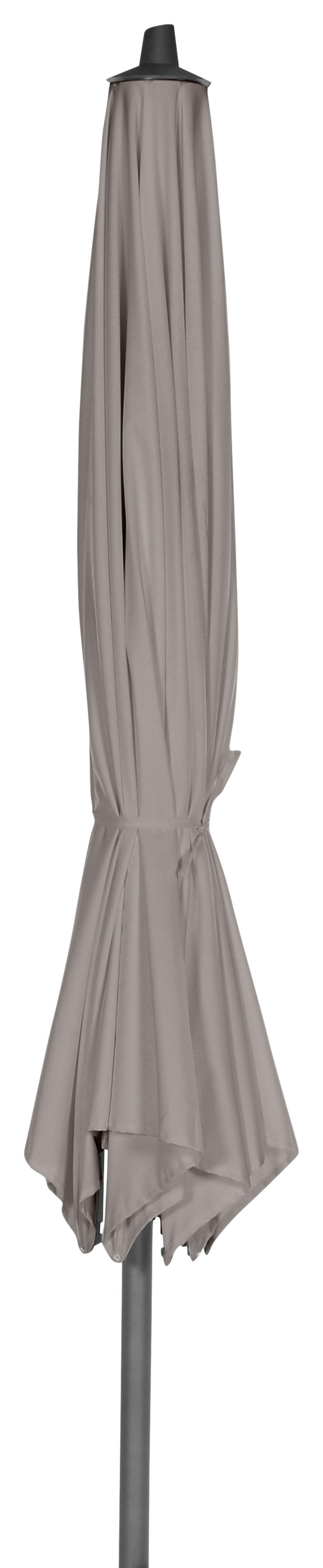 Sonnenschirm Ø 350 cm Anthrazit/Taupe - Taupe/Anthrazit, KONVENTIONELL, Textil/Metall (350/350cm) - Siena Garden