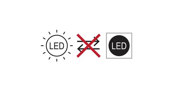 LED-Deckenleuchte Karo L: 50 cm, 1-Flammig mit Holz - Eichefarben/Schwarz, MODERN, Holz/Kunststoff (50/30/7,4cm) - Luca Bessoni