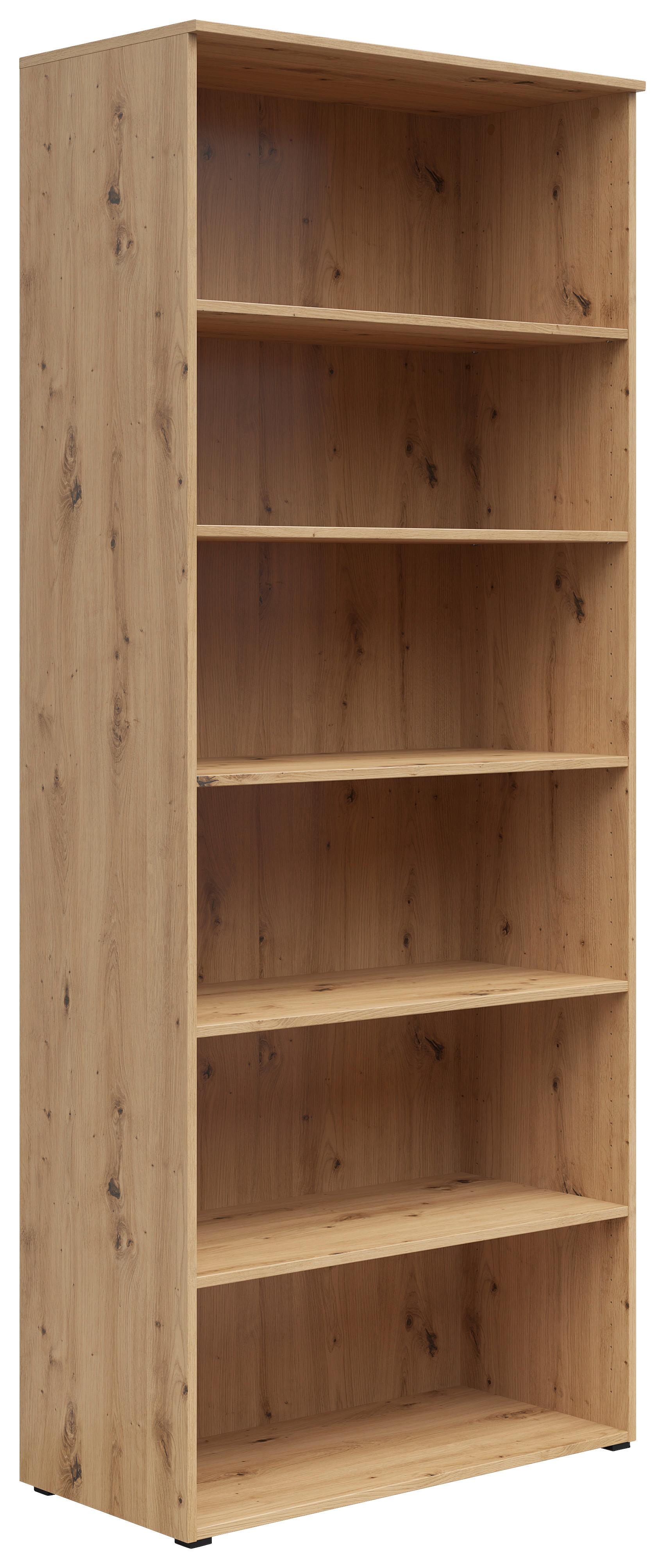 REGÁL Multistauraum - antracitová/dub artisan, Moderní, kompozitní dřevo/plast (80/195/40cm)