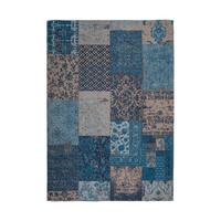 Flachwebteppich Symphony 160 Blau, 80x150 cm - Blau, KONVENTIONELL, Textil (80/150cm)
