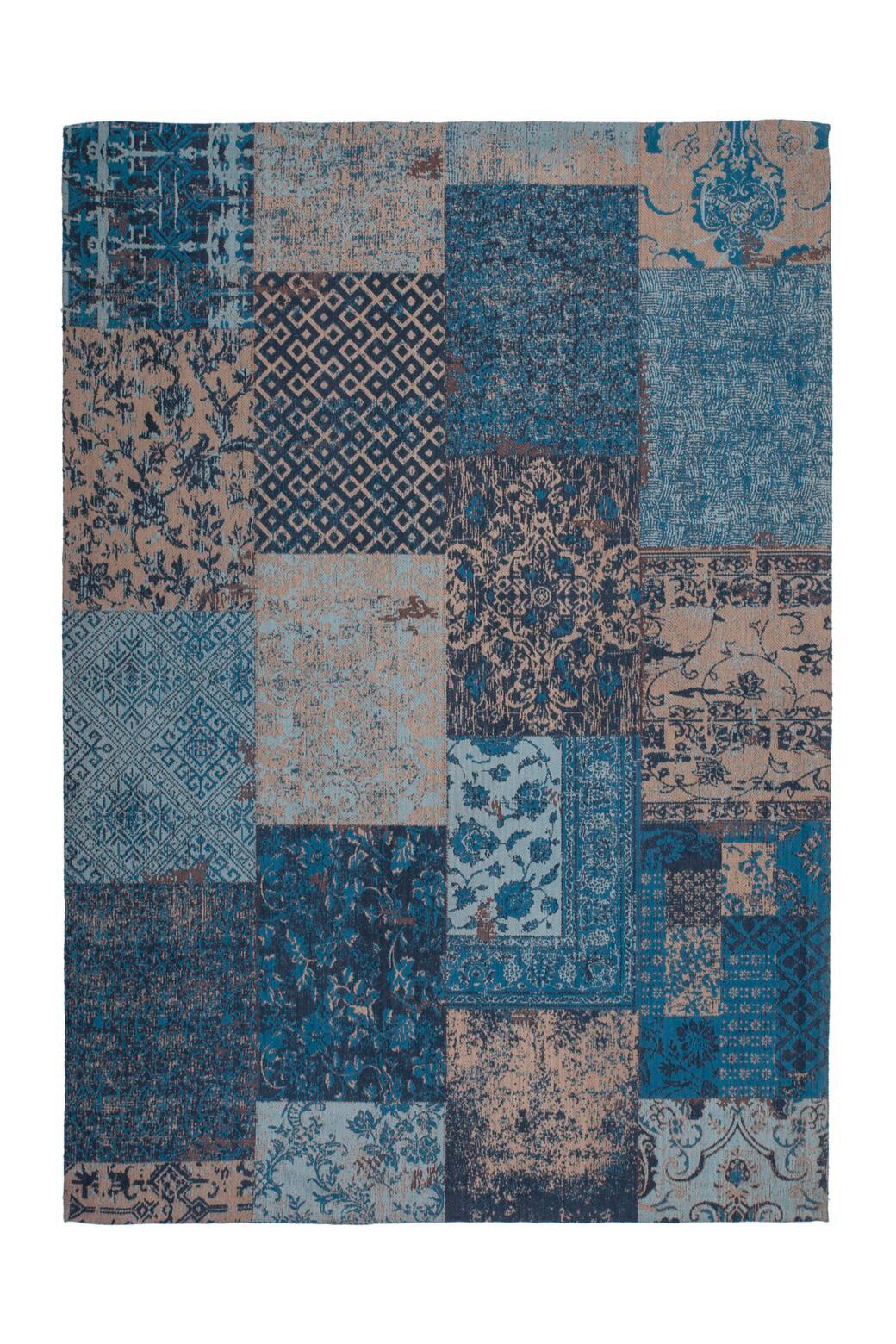 Flachwebeteppich Symphony 160 Blau, 160x230 Cm